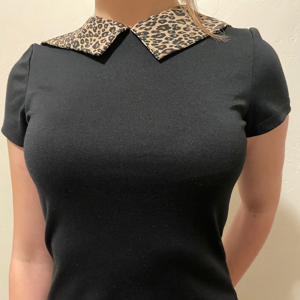 CHEETAH PRINT COLLARED SHIRT URBAN OUTFITTERS